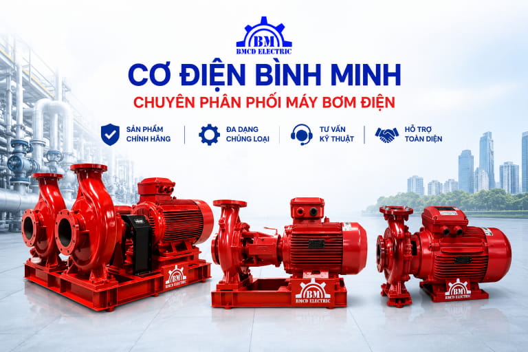Cơ Điện Bình Minh chuyên phân phối máy bơm điện