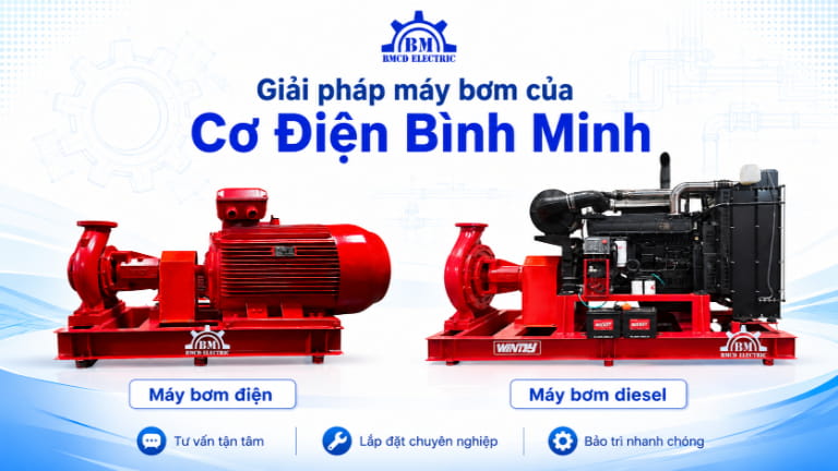 Giải pháp máy bơm của Cơ Điện Bình Minh