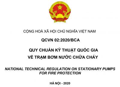 Máy bơm Windy áp dụng theo QCVN02:2020/BCA